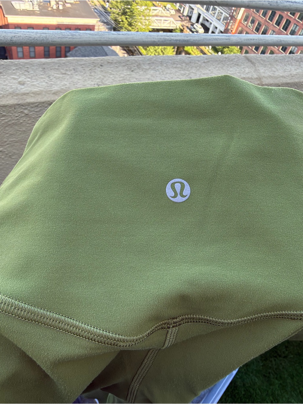 Lululemon Olive Green Leggings with Logo